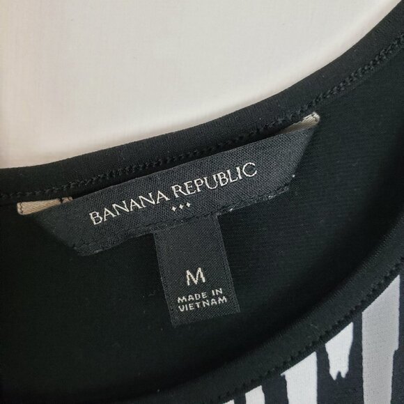 Banana Republic Factory Tank Dress Black Yellow Blue Gradient Womens Size Medium - Picture 4 of 6